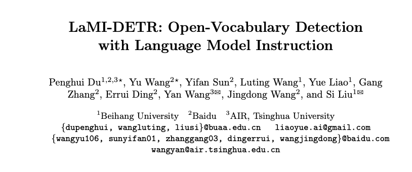 LaMI-DETR：基于GPT丰富优化的开放词汇目标检测 | ECCV’24