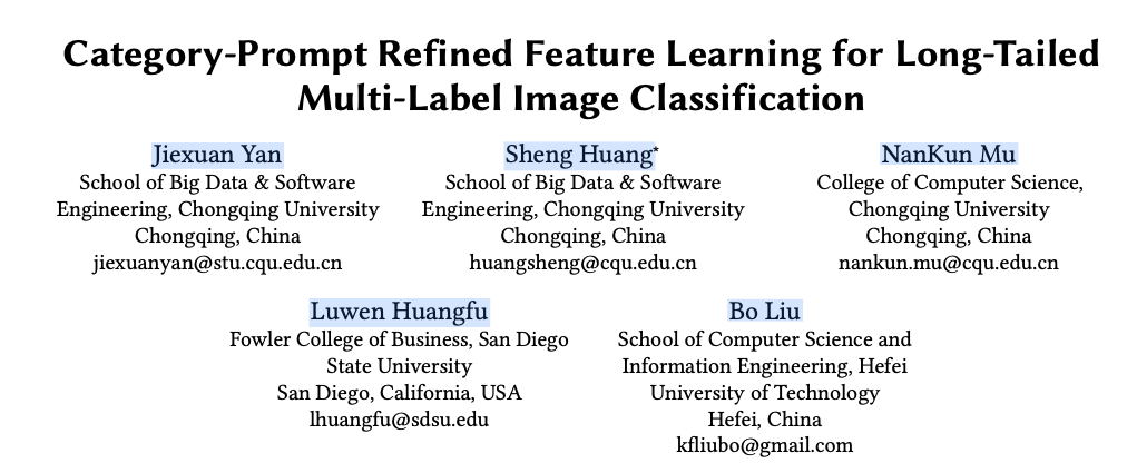 CPRFL：基于CLIP的新方案，破解长尾多标签分类难题 | ACM MM’24