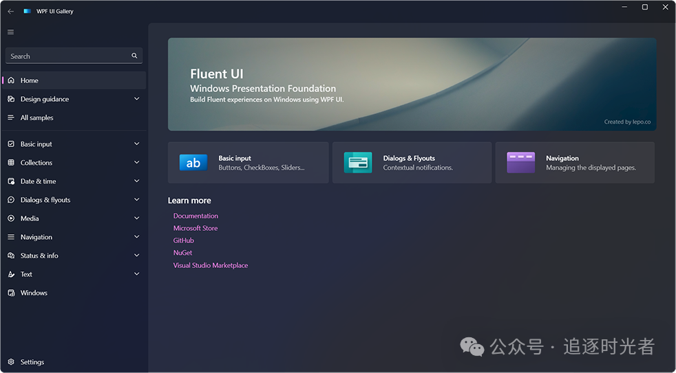 一款基于Fluent设计风格、现代化的WPF UI控件库