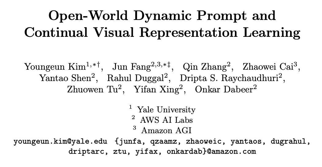DPaRL:耶鲁+AWS出品,开放世界持续学习场景的新解法 | ECCV’24