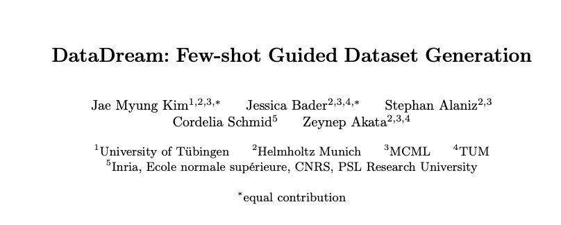 DataDream：调一调更好，基于LoRA微调SD的训练集合成新方案 | ECCV’24