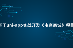 基于uni-app实战开发《电商商城》项目