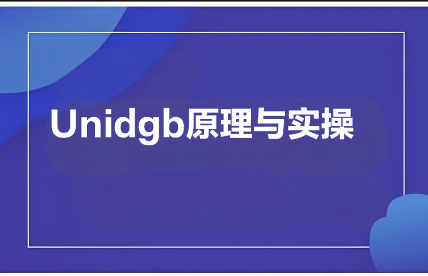 Unidgb原理与实操