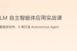 LLM自主智能体应用实战课