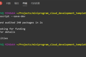 使用TypeScript开发微信小程序(云开发)-入门篇