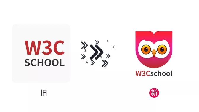 W3Cschool品牌logo换新！新的一年，与你共同进步！