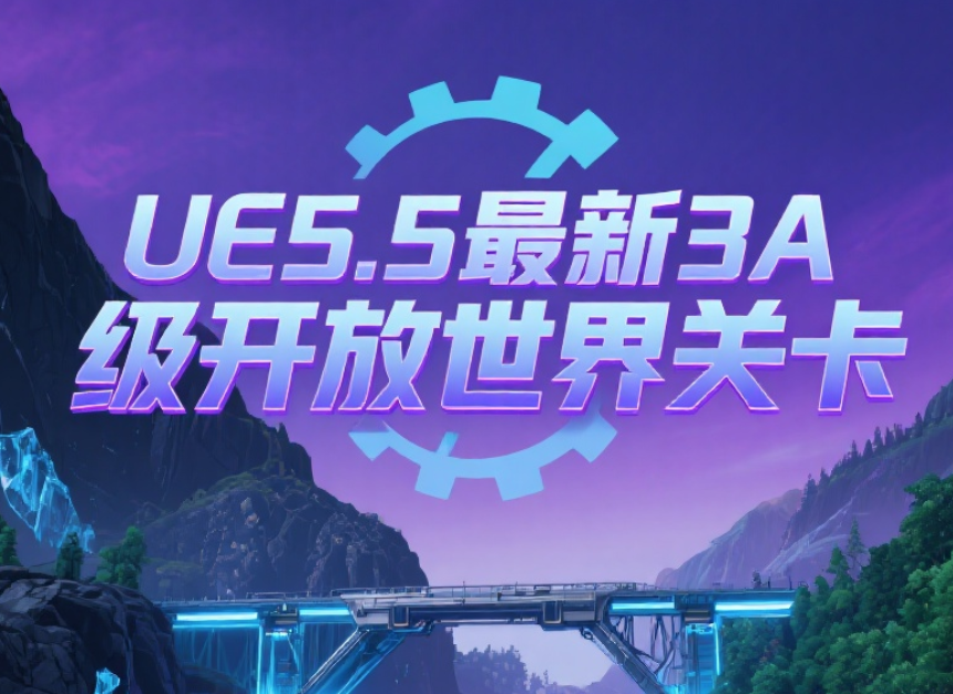 UE5.5最新3A级开放世界关卡设计课程