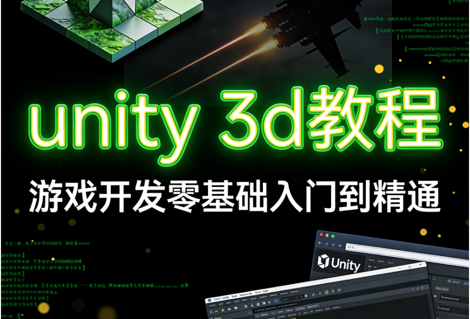 unity 3d教程,游戏开发零基础入门到精通