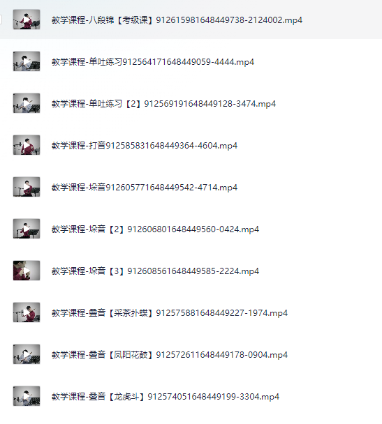 从零开始学竹笛（笛子基础、1-6级考级）教学课程